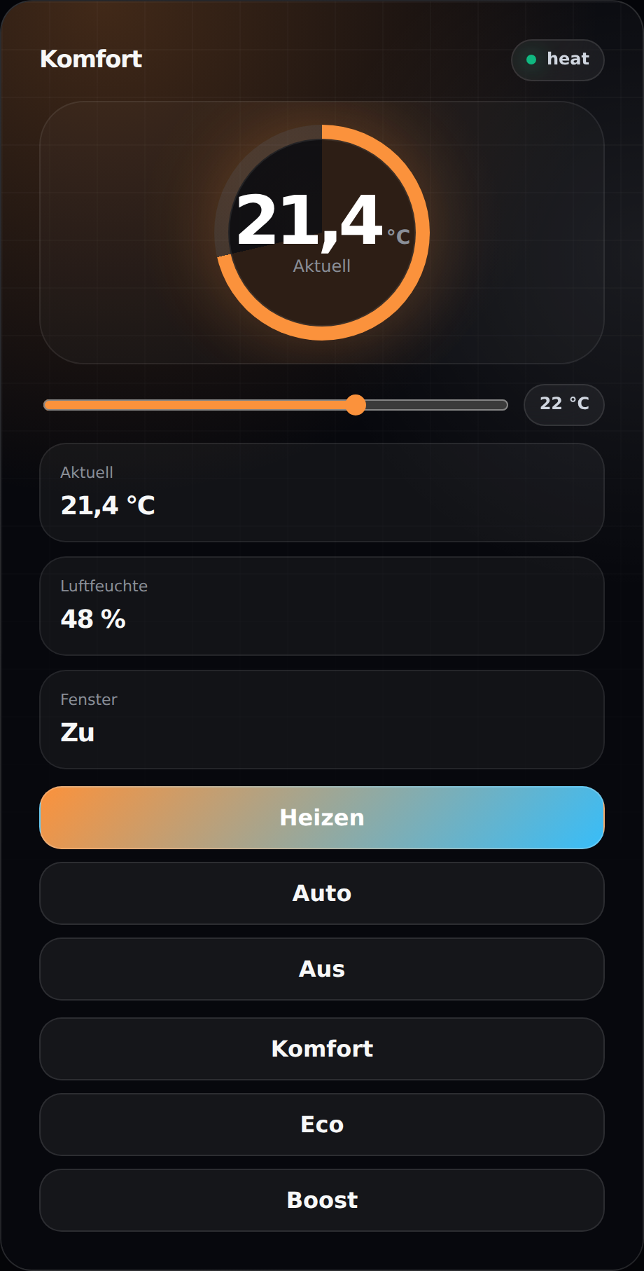 JustSmart Climate Comfort Card