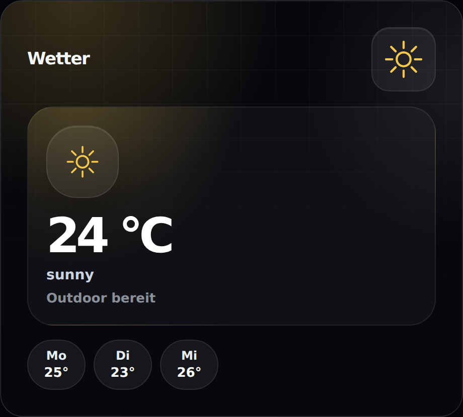 JustSmart Weather Card